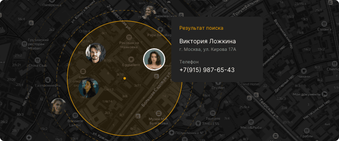 Интерфейс поиска по геометкам